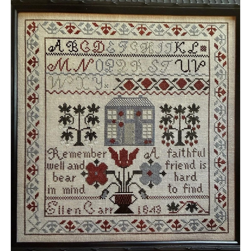NeedleWorkPress ELLEN CARR 1843 Cross Stitch Pattern Chart